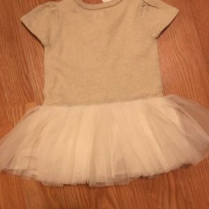 GAP baby Tutu Glitter Gold Dress